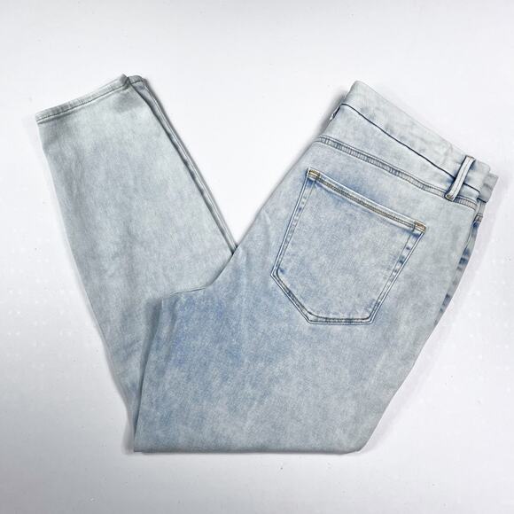 GOOD AMERICAN Good Waist Crossover Skinny Jeans Indigo018 - Picture 7 of 7